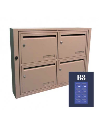 boites-aux-lettres-interieures-Boite Aux Lettres Kappa 05 Module B 8 Ouverture Ptt-1