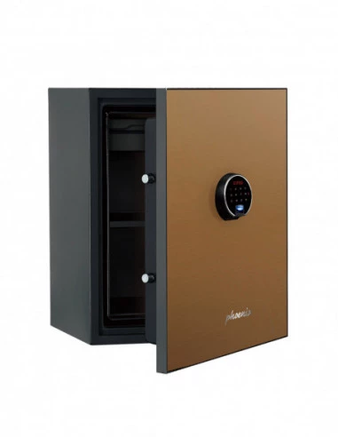 coffre-fort-ignifuge-60-minutes-Coffre Fort Phoenix Spectrum Plus Ls6012fg Avec Panneau De Porte Doré Et Serrure Électronique-1
