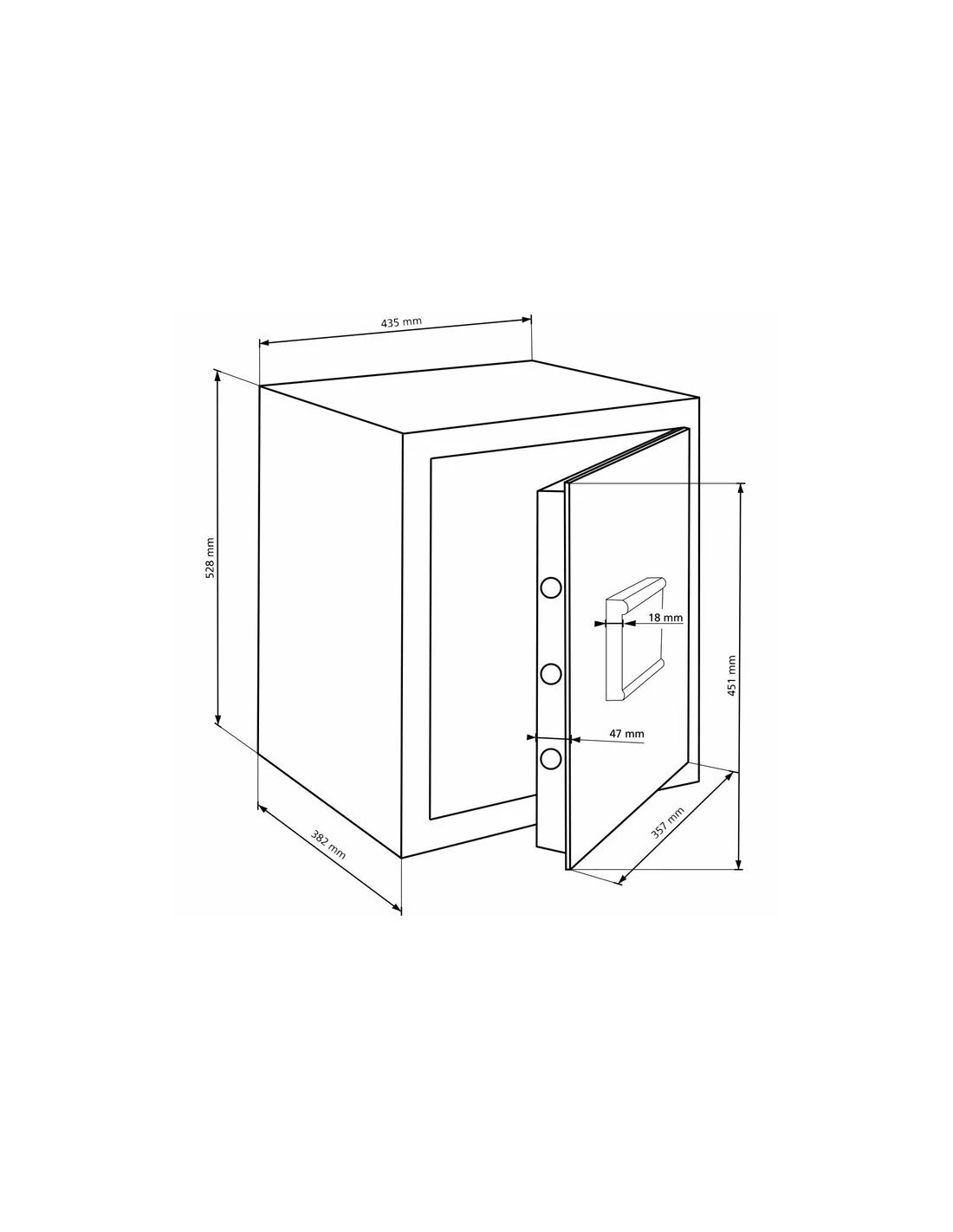 coffre-fort-maison-Coffre Fort De Sécurité Burg Wachter H240E Homesafe Serrure Electronique-7