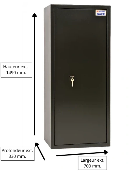 armoire-10-fusils_Armoire À Fusils Tresorsafe 12 Armes Serrure À Clés_thumbnail_7