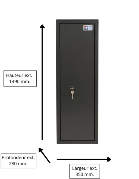 armoire-1-9-fusils_Armoire À Fusils Tresorsafe 6 Armes Serrure À Clés_thumbnail_10